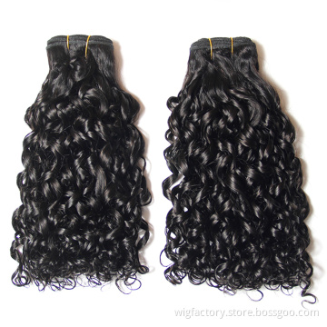 Manufacturer Price no chemical processed pixel curly hair products, unprocessed cuticle aligned virgin brazilian hair